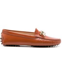 Tod's - Gommini Loafers Met Ketting - Lyst