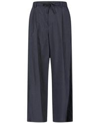 DUNST - Pinstriped Drawstring Trousers - Lyst