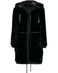 MICHAEL Michael Kors Reversible Hooded Parka Coat - Black