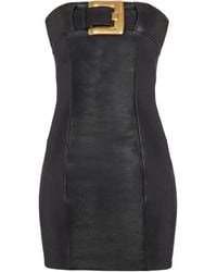 Balmain - Buckle-Embellished Dress - Lyst