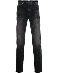 BOSSI SPORTSWEAR Denim Skinny-Jeans mit Knitteroptik in Schwarz für Herren Herren Bekleidung Jeans Röhrenjeans 