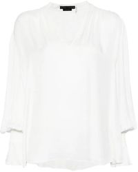Alice + Olivia - Onica Long-Sleeved Blouse - Lyst