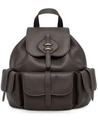 Coccinelle - Medium Mavery Pocket Pebbled Leather Multi-Pocket Backpack - Lyst