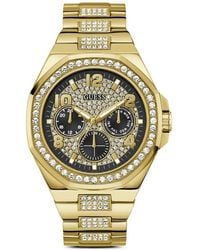 Guess - Crystal-Embellished 46Mm Watch - Lyst