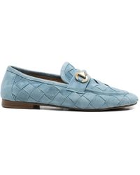 SERGIO MORETTI FIRENZE - Woven Horsebit Loafers - Lyst