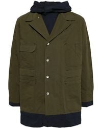 Sacai - Single-Breasted Coat - Lyst