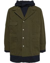 Sacai - Single-Breasted Coat - Lyst