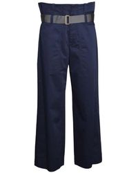 The Seafarer - Belted Trousers - Lyst