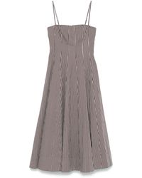 STAUD - Wylie Midi Dress - Lyst