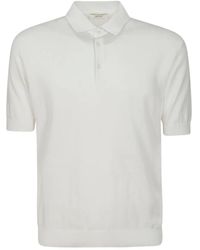 FILIPPO DE LAURENTIIS - Short-Sleeve Button Polo Shirt - Lyst