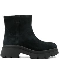 Geox - 50Mm Suede Zip Boots - Lyst