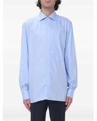 Luigi Borrelli Napoli - Spread-Collar Button-Down Shirt - Lyst