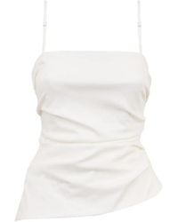 Jonathan Simkhai - Canotta Asimmetrica Emerson Con Ruches - Lyst