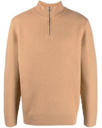 A.P.C. - Ribbed-Knit High-Neck Jumper - Lyst