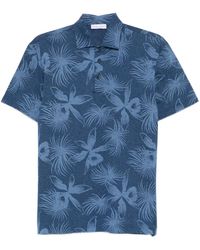 Gran Sasso - Floral-Print Polo Shirt - Lyst