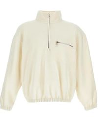 Rier - High-Neck Wool Fleece Sweater - Lyst