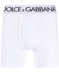 Dolce & Gabbana - Logo-waistband Stretch-cotton Boxers - Lyst