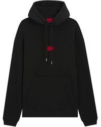 HUGO - Hoodie À Logo Brodé - Lyst