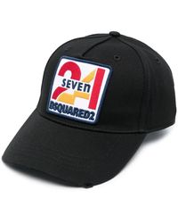 DSquared² - Logo-Embroidered Cotton Cap - Lyst