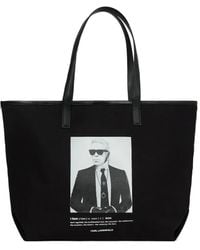 KARL LAGERFELD - Karl Print Tote Bag - Lyst