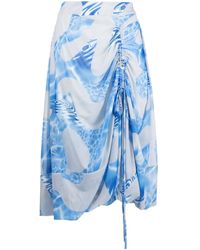 Perks And Mini - Lily Pads Ruched Midi Skirt - Lyst