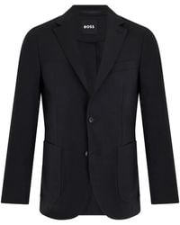 BOSS - Single-Breasted Patch-Pocket Blazer - Lyst