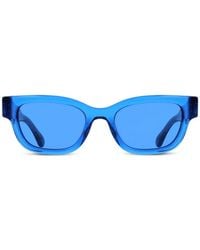 Ferragamo Eyewear - Gancini Rectangle-Frame Sunglasses - Lyst