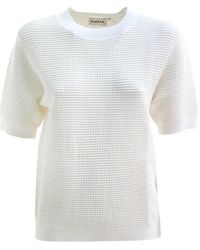 P.A.R.O.S.H. - Waffle Knit T-Shirt - Lyst