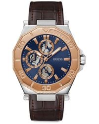 Guess - Recycled Steel Chronograph 46Mm - Lyst