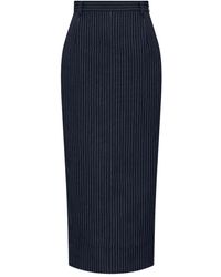 Thom Browne - Pinstripe High-Waist Skirt - Lyst
