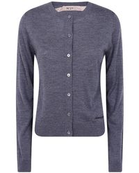 N°21 - Button-Fastening Knitted Cardigan - Lyst