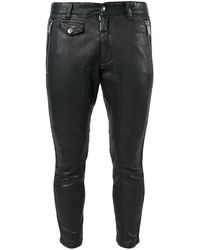 DSquared² - Faux-leather Skinny Trousers - Lyst
