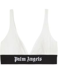 Palm Angels - Logo-Underband Triangle-Cup Bra - Lyst