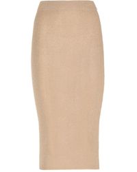 Kangra - Lurex-Detail Midi Skirt - Lyst