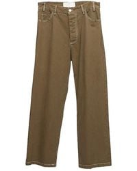 Song For The Mute - Contrast-Stitch Wide-Leg Jeans - Lyst