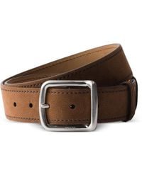 Prada - Nubuck Leather Belt - Lyst