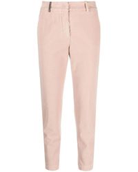 Peserico - Tapered-Leg Cropped Trousers - Lyst