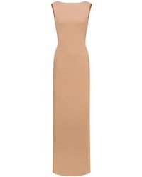 Alberta Ferretti - Draped-Panel Gown - Lyst