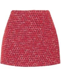 Valentino Garavani - Tweed A-Line Mini Skirt - Lyst