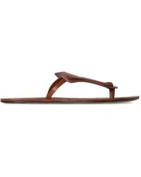 The Row - Helena Knotted Flip Flops - Lyst