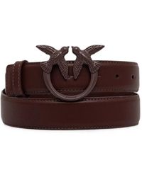 Pinko - Colored-Buckle Leather Belt - Lyst