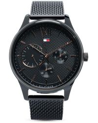 Tommy Hilfiger Damon クロノグラフ 44mm 腕時計 - ブラック