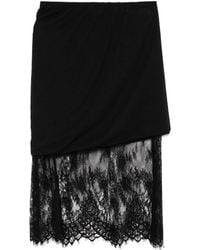 The Attico - Mini-Rok Met Kant - Lyst