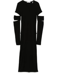 Helmut Lang - Vestido midi Slash - Lyst