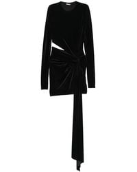 Amazuìn - Anouk Velvet Cut-Out Mini Dress - Lyst