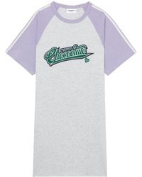 Chocoolate - T-Shirtkleid mit Logo-Print - Lyst