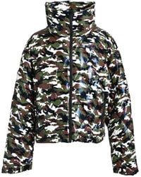 BREATH - Camouflage Funnel-Neck Jacket - Lyst