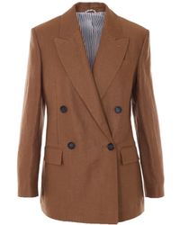 Brunello Cucinelli - Chaqueta Con Doble Botonadura - Lyst