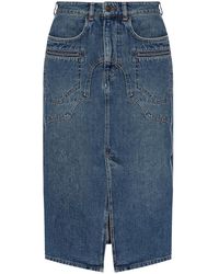 Isabel Marant - Denim Skirt Britt, - Lyst