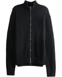 Givenchy - Logo-Patch Zip-Up Sweater - Lyst